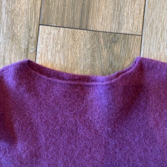 Hume Sweet Hume maroon Ripple  wool Midi sweater size One size - Picture 5 of 10